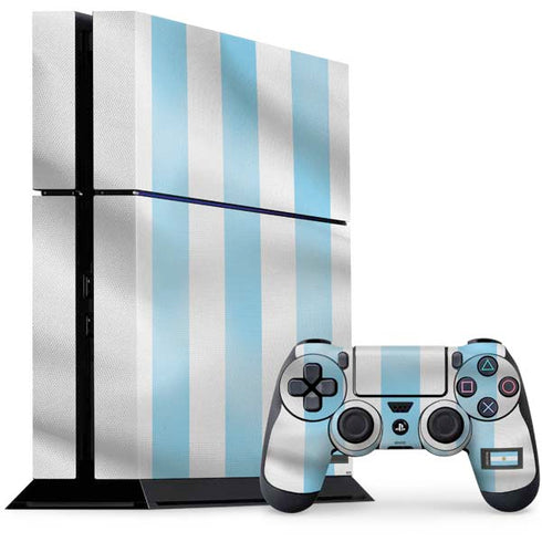Argentina Soccer Flag PS4 Console and Controller Bundle Skin